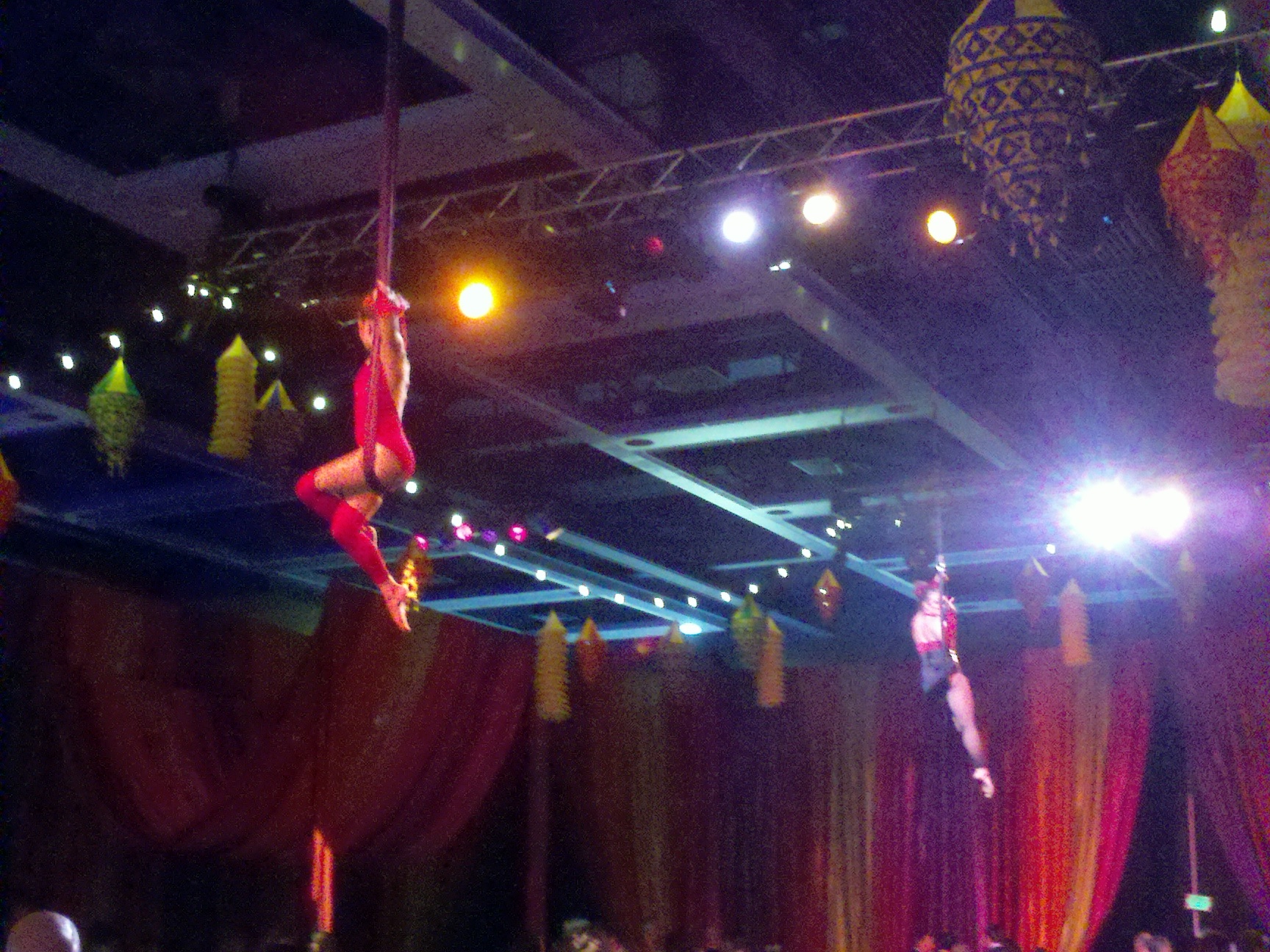 More Nymphs hanging in an atmosphereic pose for a corporate party.