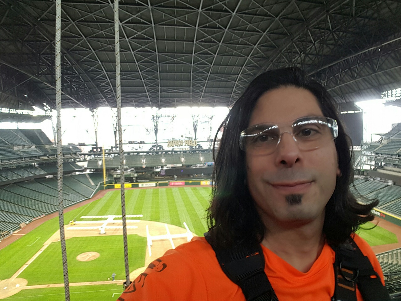Andrew Venegas portrait before the Safeco Field Baseball Stadium